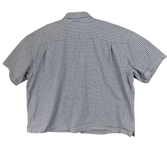 Vintage Disney Store Shirt Mens XXL Blue Plaid Tigger 68 Embroidered Pocket - Picture 2 of 11